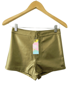 Short Muaa Dorado con Etiqueta