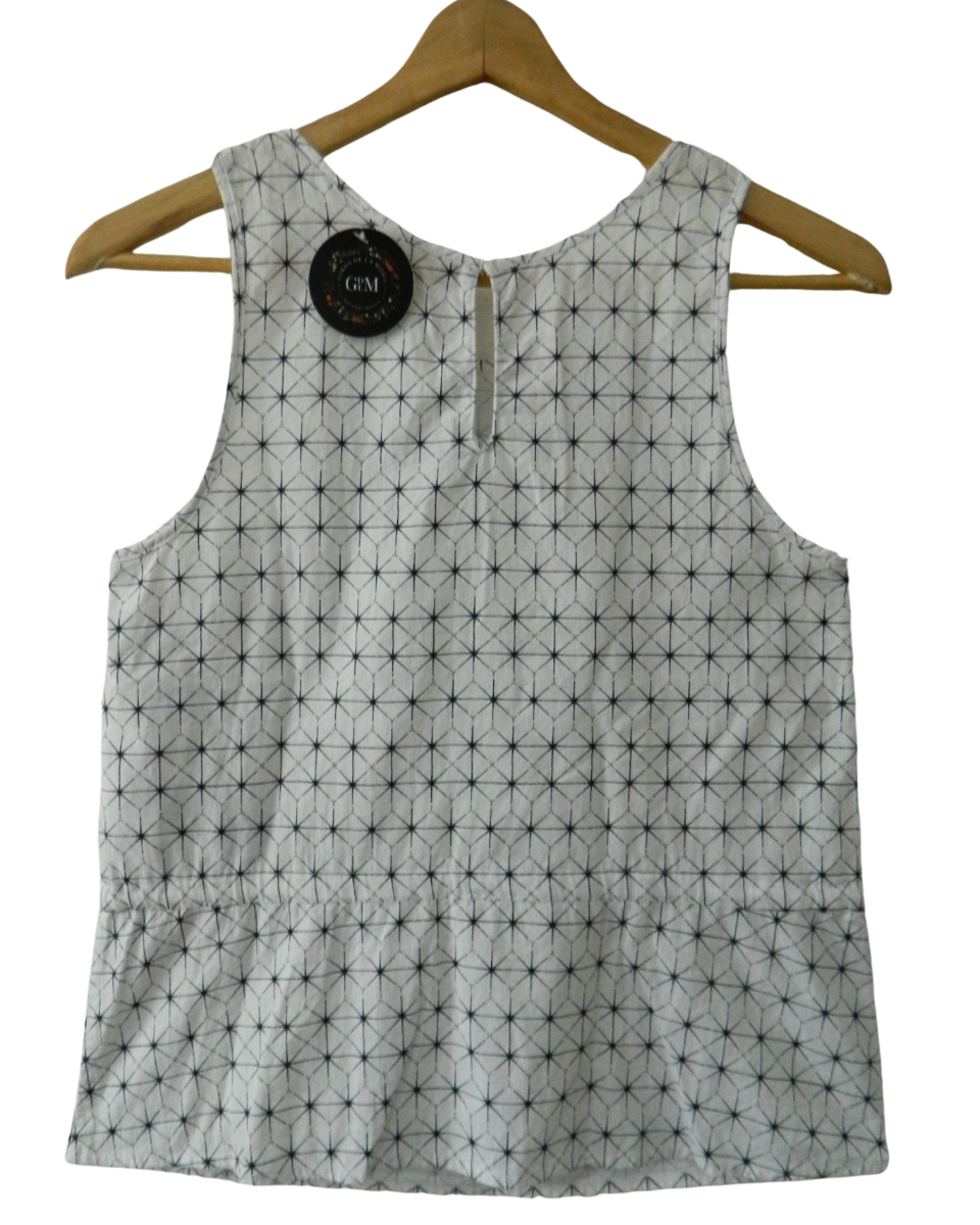 Musculosa Levis blanca con estampado