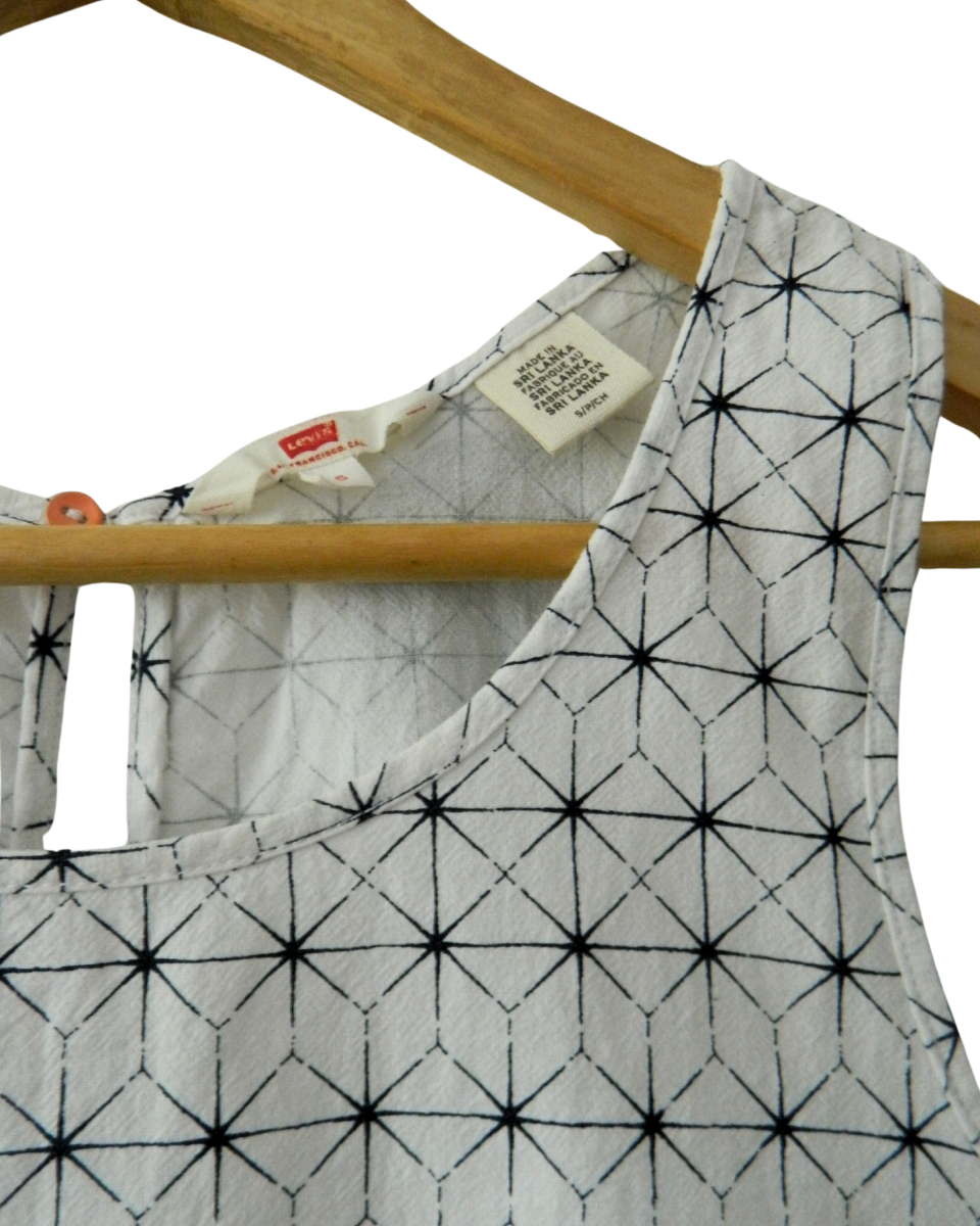 Musculosa Levis blanca con estampado