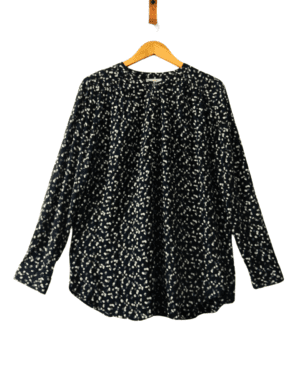 Blusa Loft Azul Oscuro Estampada