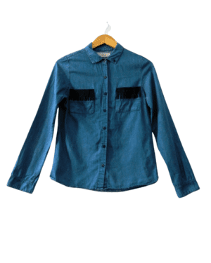 Camisa Denim Rapsodia con flecos