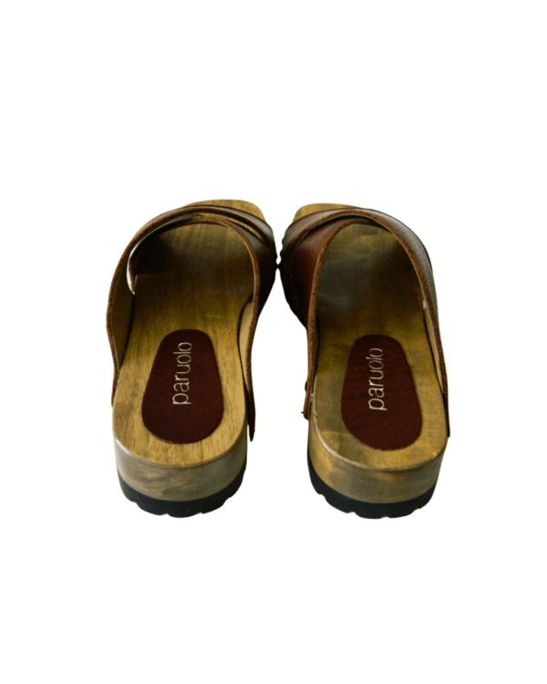 Sandalias Paruolo de Cuero Chocolate Nuevas (320-225)