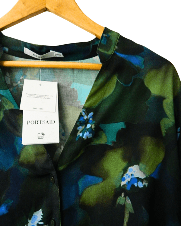 Camisa Portsaid Flowers Estampa Exclusiva con Etiqueta (397-092)