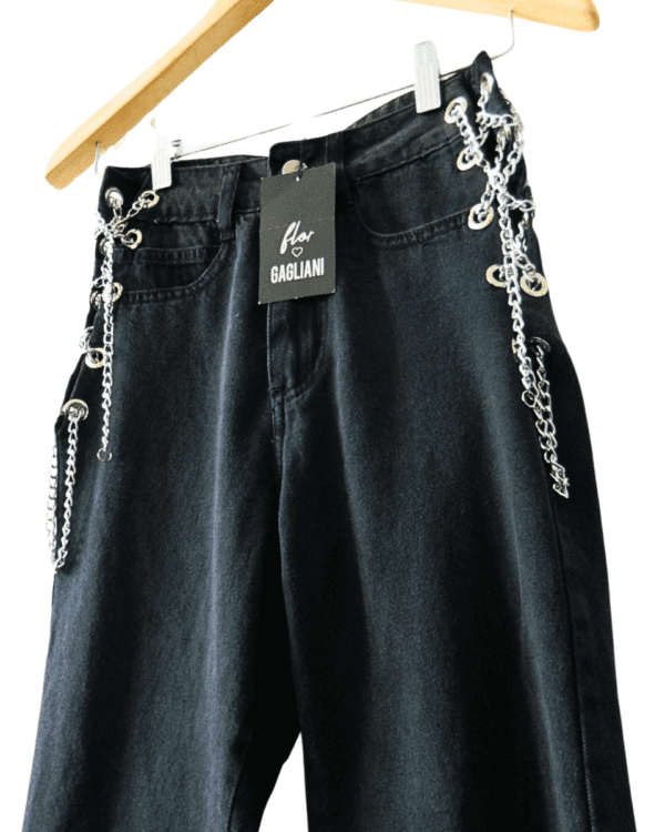Denim Flor Gagliani Mom Cadenas con Etiqueta TS