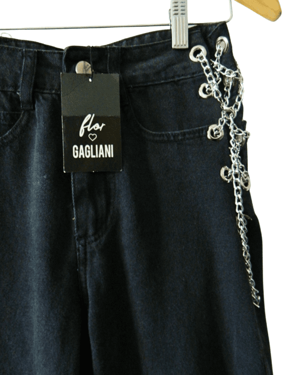 Denim Flor Gagliani Mom Cadenas con Etiqueta TS