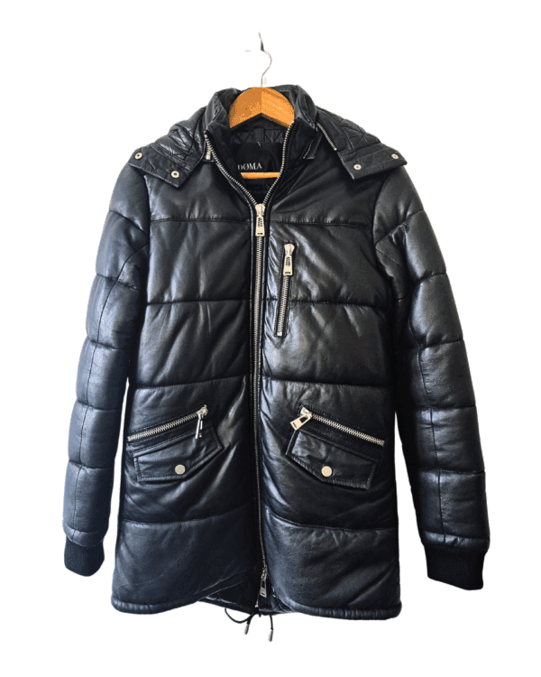 Campera Doma de Cuero de Oveja Negra