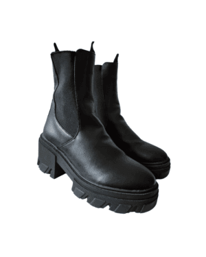 Botas Forever 21 Caña Media Negras T39