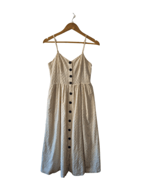 Vestido Urban Outfitters Abbie de broderie con botones