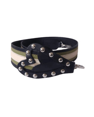 Strap Jazmin Chebar Cuero PU Negro, Oliva y Natural con Tachas