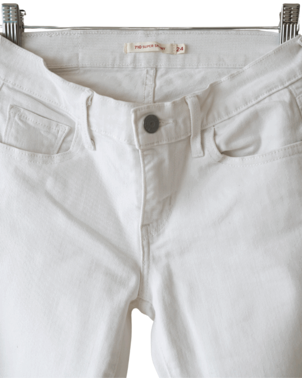 Denim Levi´s 710 Blanco Super Skinny T.24