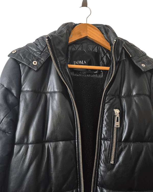 Campera Doma de Cuero de Oveja Negra