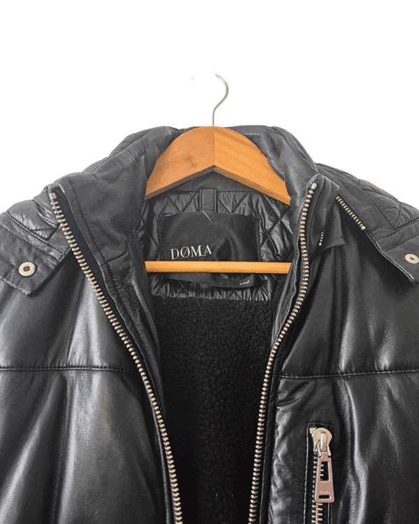 Campera Doma de Cuero de Oveja Negra