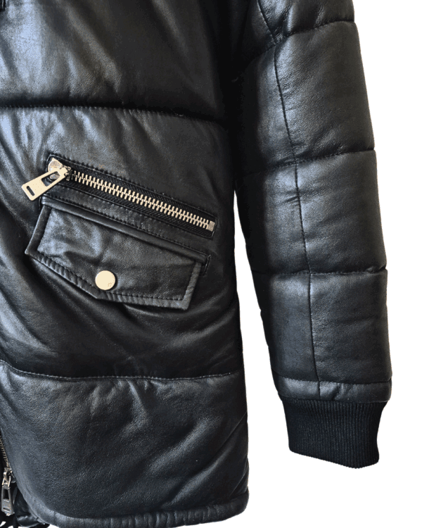 Campera Doma de Cuero de Oveja Negra