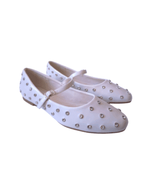 Ballerina Prüne Off White con Strass Nuevas en Caja Original