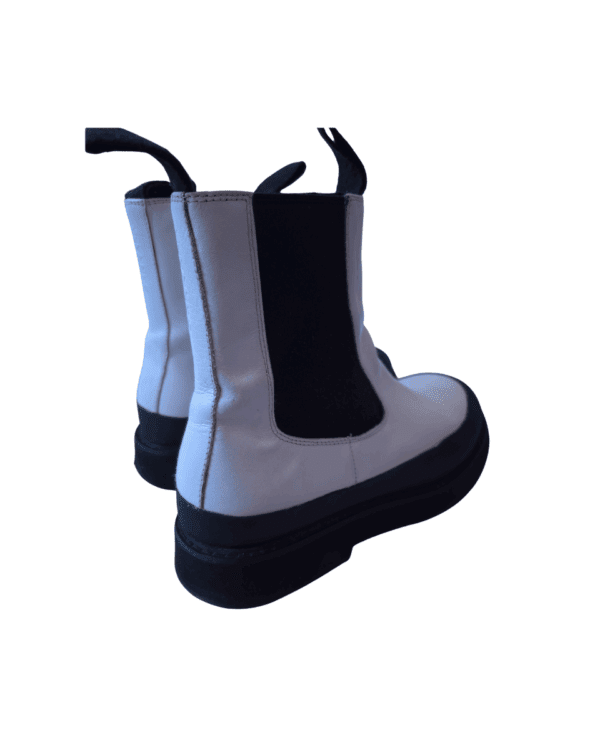 Botas Sarkany Buda de Cuero Blancas T.38