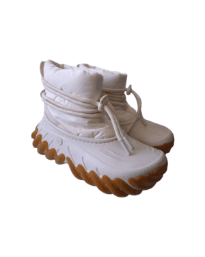 Botitas Crocs Echo Boot Crudo y Suela con corderito T. 39