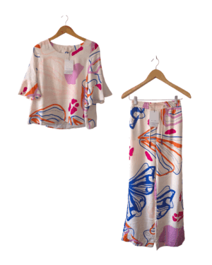 Conjunto Malabia Honest Blusa + Palazzo con Etiqueta T. 1