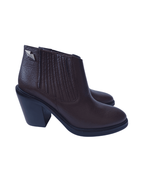Botas Jazmin Chebar Cuero Chocolate T. 36
