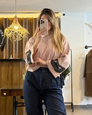 Sweater Millie Mangas Acampanadas con Aplique T. U